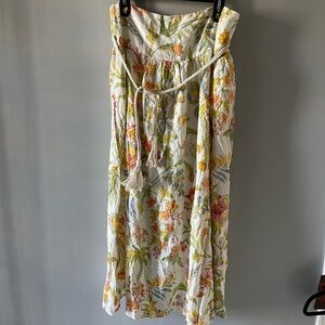Rachel Zoe Floral Boho Long Maxi Peasant Skirt Size Large NWOT boxGI